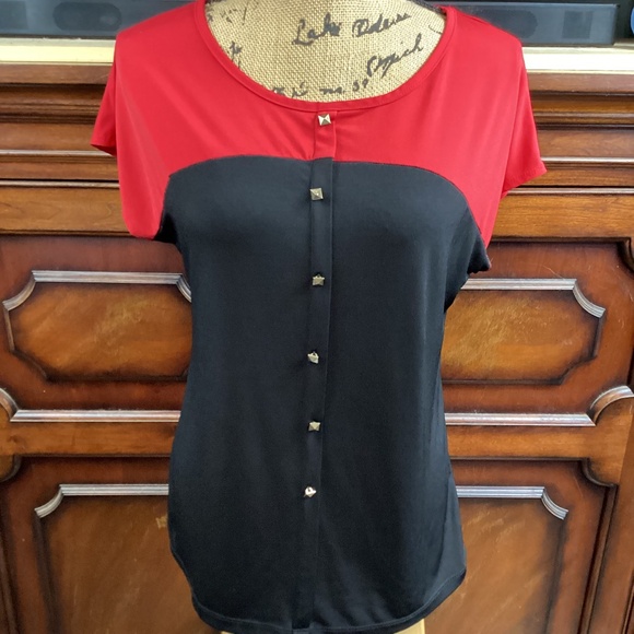 Carol Rose Color Block Casual Top - Picture 1 of 5